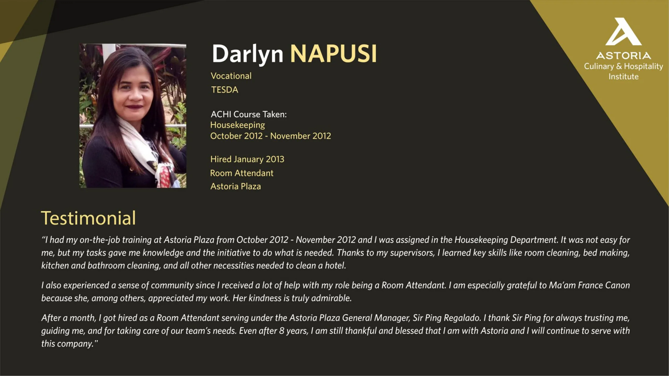 ACHI achiever testimonial 4