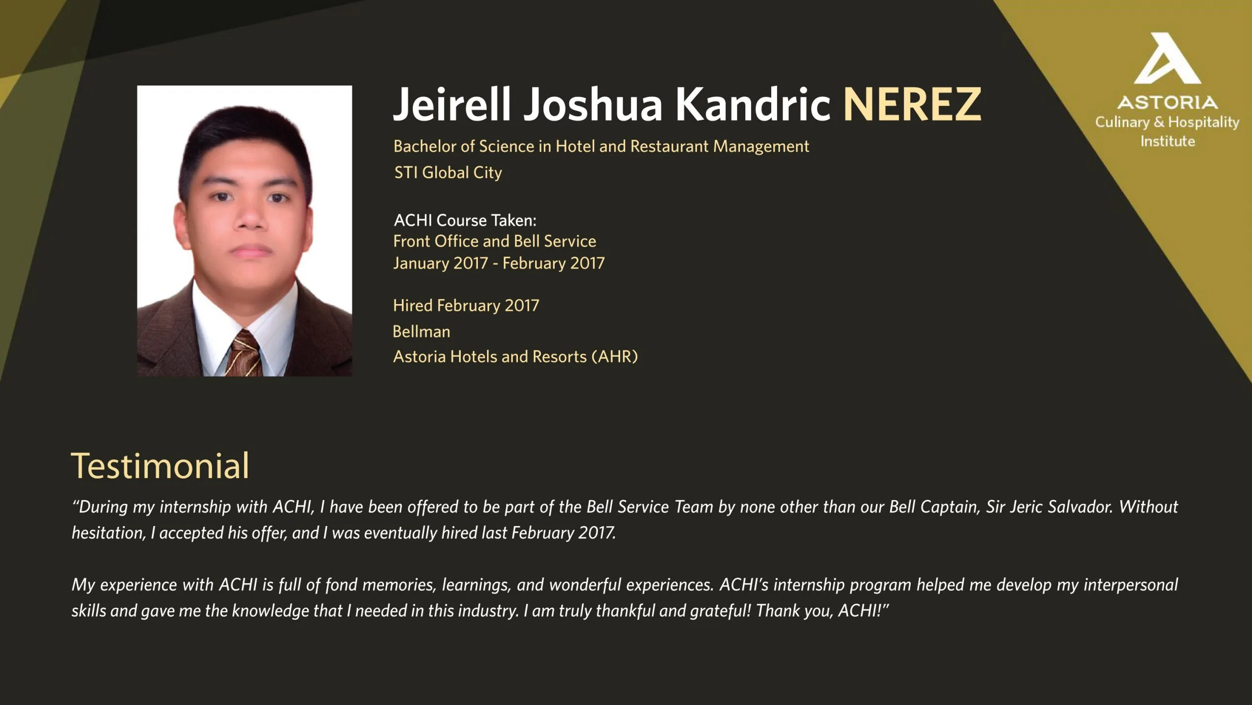 ACHI achiever testimonial 10