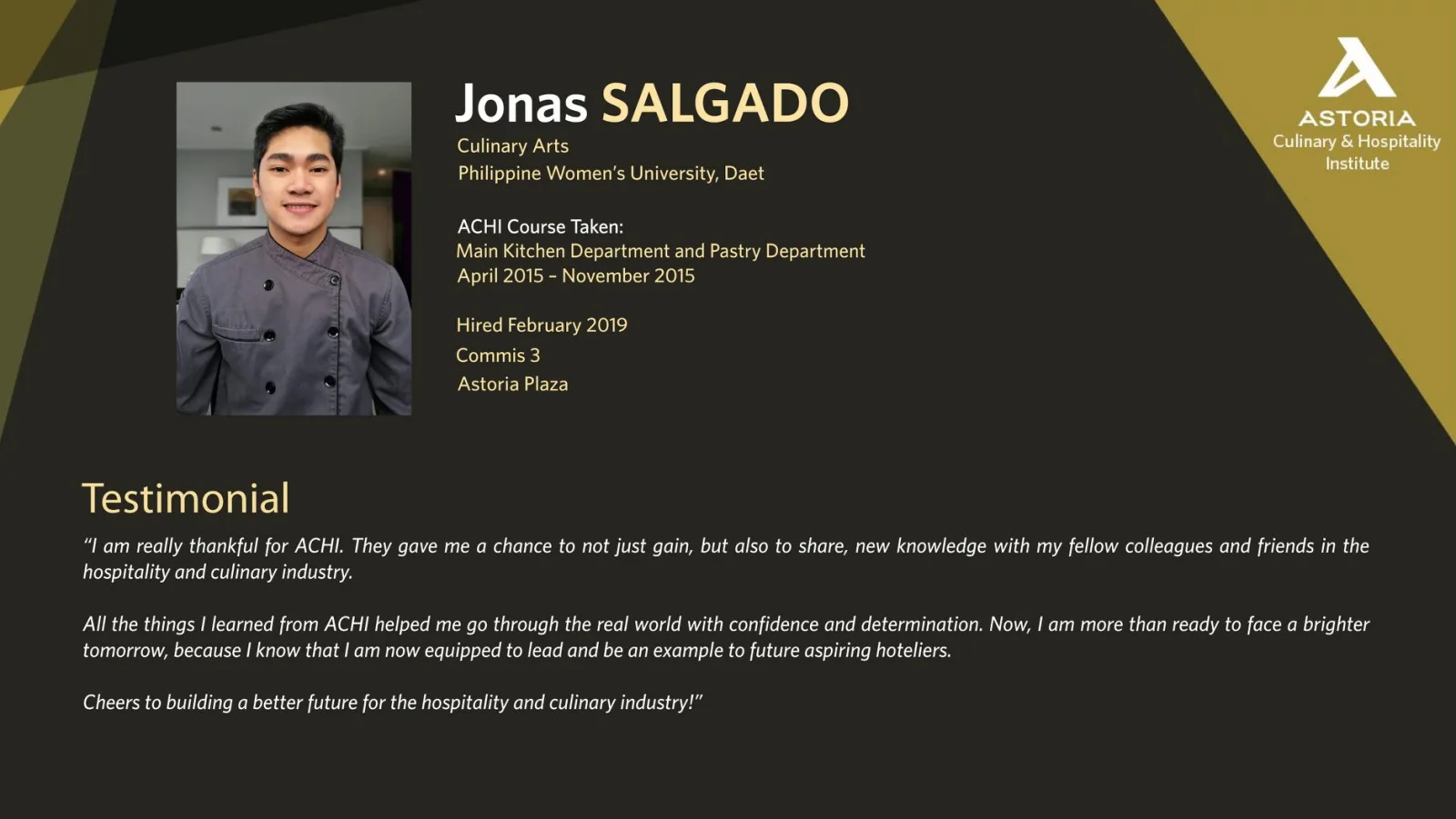 ACHI achiever testimonial 14